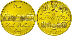 Czech Republic 2000 coronas, Gold, 2003, ... 