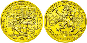 Czech Republic 2500 coronas, Gold, 2006, ... 