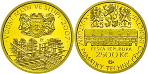 Czech Republic 2500 coronas, Gold, 2007, ... 