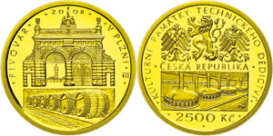 Czech Republic 2500 coronas, Gold, 2008, ... 