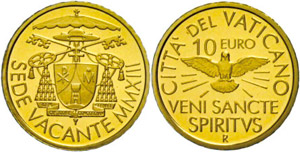 Vatikanstaat 10 Euro, Gold, 2013, mit ... 