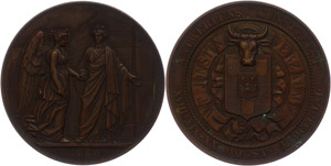 Medallions foreign before 1900 Belgium, ... 