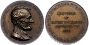 Medallions foreign before 1900 USA, bronze ... 