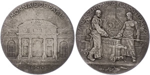 Medallions foreign after 1900 France, silver ... 