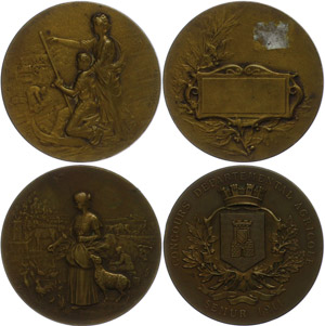 Medallions foreign after 1900 France, lot ... 