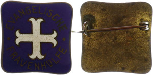Badges, Shoulder straps 1871-1945, evangelic ... 