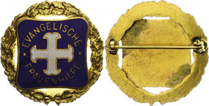 Badges, Shoulder straps 1871-1945, evangelic ... 
