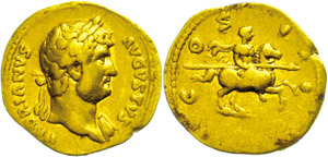 Coins Roman Imperial period Hadrianus, ... 