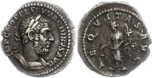 Coins Roman Imperial period Macrinus, ... 