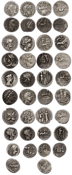 Lots and collections of antique coins Roman ... 