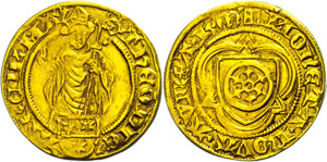 Mainz Erzbistum Goldgulden, o.J.(1435/1436), ... 