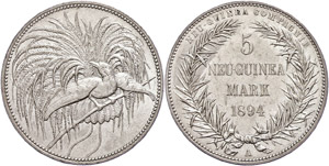 Münzen der deutschen Kolonien Neuguinea, 5 ... 