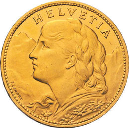 100 Franken 1925, vorzüglich ... 
