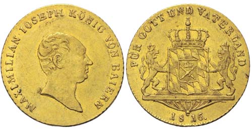 Bayern 1 Dukat 1816 Gold - ... 