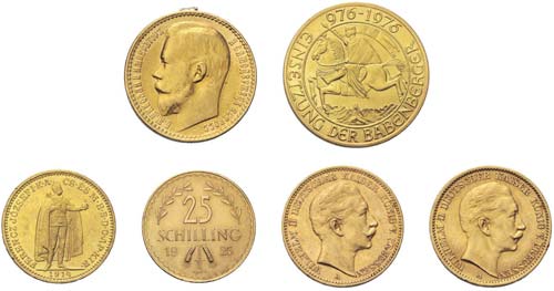 Sammlung mit 44 Goldmünzen aus ... 