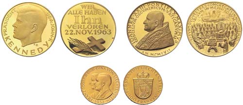 4 Goldmünzen, dabei 100 Franken ... 