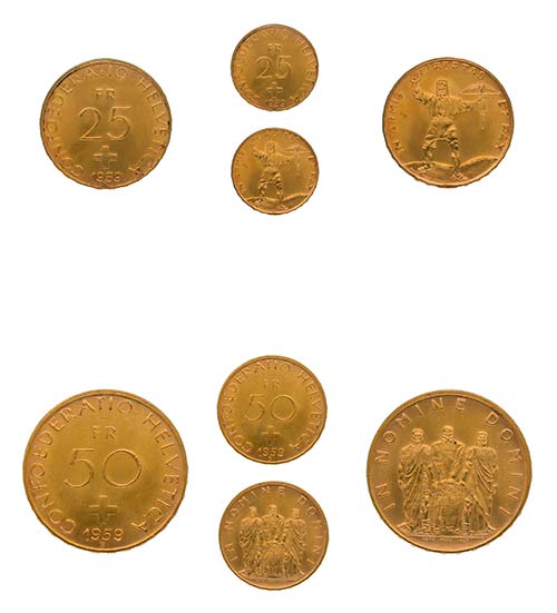 50 Franken in Gold, 1959 ... 