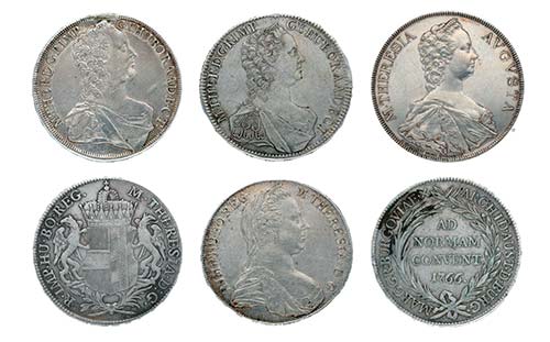 12 Silbermünzen Maria Theresia. ... 
