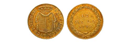 12 Münzgulden (Duplone) 1794, ... 