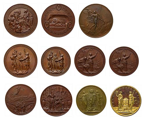 11 Schweizer Medaillen des 18. bis ... 