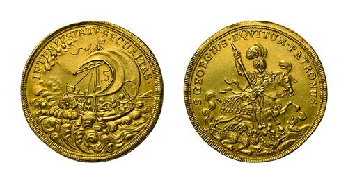 Ungarn, St. Georgs-Medaille zu 5 ... 