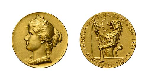 Zürich, Goldmedaille 1898. ... 