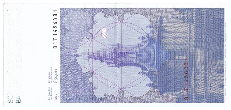 100 Franken, Borromini aus der 6. ... 