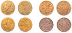 Interessantes Lot mit Münzen des Deutschen ... 