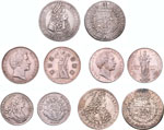 Gutes Lot mit 7 Silbermünzen aus Bayern, ... 