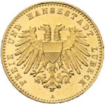 LÜBECK, Freie und Hansestadt - 10 Mark 1901 ... 