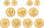 Interessante Partie mit 21 Goldmünzen der ... 