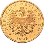 100 Kronen 1923, aus polierter Platte, ... 