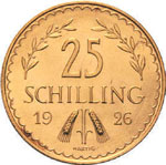 25 Schillinge 1926-1934, Lot mit 8 ... 