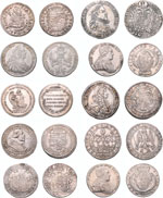 Alter Bestand mit über 150 Silbermünzen, ... 