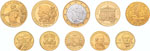 Schönes Lot mit 11 Gedenkmünzen in Gold ab ... 