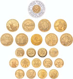 1976-2013: Kollektion mit 12 Goldmünzen zu ... 