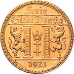 Danzig 25 Gulden 1923. J D10. Sehr ... 
