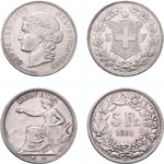 Interessante Partie mit Münzen der Schweiz. ... 