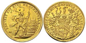 Würzburg 1 Dukat 1725 Gold - St. ... 