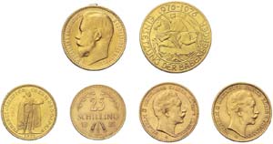 Sammlung mit 44 Goldmünzen aus aller Welt, ... 