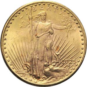 Goldmünzensammlung USA mit 18 Stück 20 ... 