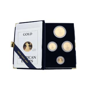 Partie Goldmünzen USA, dabei 1 x American ... 