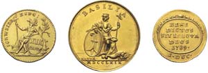 Lot mit 5 Goldmünzen, dabei 1 Dukat 1789 ... 