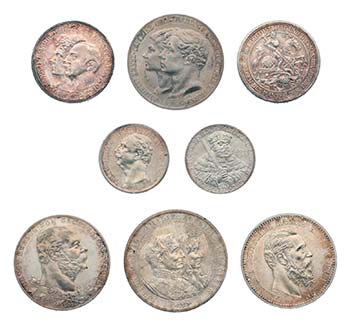 Sammlung der 2, 3 und 5 Markmünzen des ... 