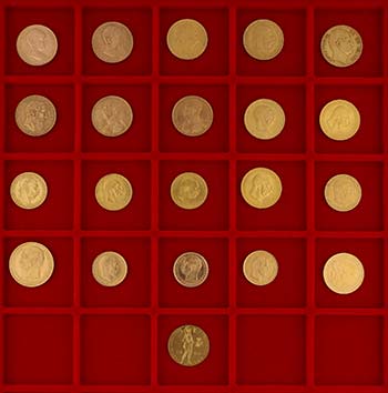 Kleine Partie mit 21 Goldmünzen Europa. ... 