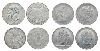 Kleine Sammlung europäischer Silbermünzen. ... 