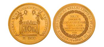 Frankreich, Goldmedaille 1822 der Akademie ... 