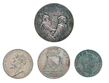 Kleine Sammlung Schweizer Münzen. Dabei 40 ... 