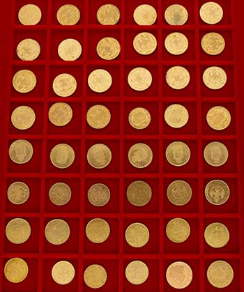 Sammlung von 61 Goldmünzen ... 