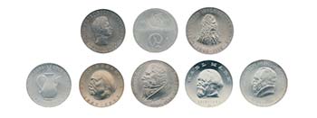 Komplette Sammlung DDR mit 123 Münzen ab ... 
